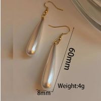 1 Pair Lady Water Droplets Plating Inlay Alloy Acrylic Gold Plated Drop Earrings main image 2