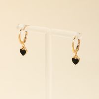 1 Pair Ig Style Sweet Heart Shape Alloy Drop Earrings main image 3