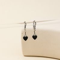 1 Pair Ig Style Sweet Heart Shape Alloy Drop Earrings main image 2