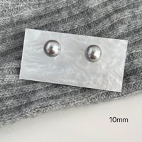 Simple Style Pearl Alloy Stoving Varnish Artificial Pearls Women's Ear Studs 1 Pair sku image 12