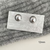 Simple Style Pearl Alloy Stoving Varnish Artificial Pearls Women's Ear Studs 1 Pair sku image 18