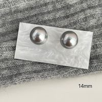 Simple Style Pearl Alloy Stoving Varnish Artificial Pearls Women's Ear Studs 1 Pair sku image 31