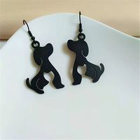 1 Pair Cute Dog Iron Drop Earrings main image 7