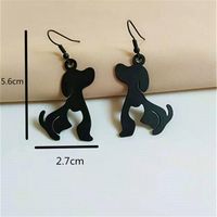 1 Pair Cute Dog Iron Drop Earrings main image 3