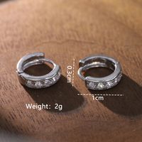 1 Pair Elegant Cute Solid Color Plating Inlay Copper Artificial Pearls Artificial Diamond Silver Plated Ear Studs sku image 1