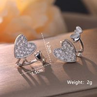 1 Pair Elegant Cute Solid Color Plating Inlay Copper Artificial Pearls Artificial Diamond Silver Plated Ear Studs sku image 6