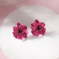 1 Pair Sweet Flower Alloy Ear Studs main image 3