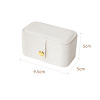 Classic Style Solid Color Layered Buckle Jewelry Boxes main image 5