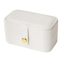 Classic Style Solid Color Layered Buckle Jewelry Boxes sku image 1