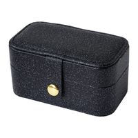 Classic Style Solid Color Layered Buckle Jewelry Boxes sku image 3
