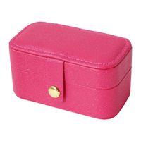 Classic Style Solid Color Layered Buckle Jewelry Boxes sku image 4