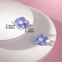 1 Pair Sweet Flower Alloy Ear Studs main image 6