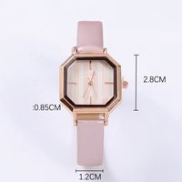 Classic Style Solid Color Buckle Quartz Women's Watches sku image 5