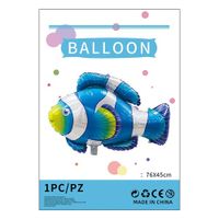 Cartoon Style Cute Animal Mermaid Aluminum Film Holiday Party Balloons sku image 20