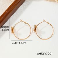 1 Piece Ig Style French Style Simple Style Butterfly Inlay Alloy Rhinestones Earrings main image 5