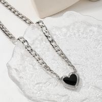 Lady Heart Shape Alloy Women's Necklace main image 2