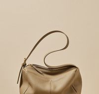 Women's Pu Leather Solid Color Classic Style Pillow Shape Zipper Shoulder Bag sku image 3