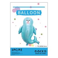 Cartoon Style Cute Animal Mermaid Aluminum Film Holiday Party Balloons sku image 24