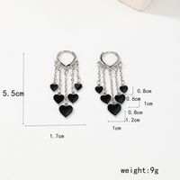 1 Pièce Sucré Forme De Cœur Alliage Boucles D'oreilles main image 8