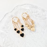 1 Pièce Sucré Forme De Cœur Alliage Boucles D'oreilles main image 7