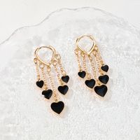 1 Piece Sweet Heart Shape Alloy Drop Earrings sku image 1