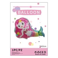 Cartoon Style Cute Animal Mermaid Aluminum Film Holiday Party Balloons sku image 30