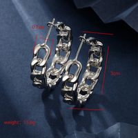 1 Pair Xuping Simple Style Geometric Plating Copper Alloy 18k Gold Plated White Gold Plated Hoop Earrings main image 3