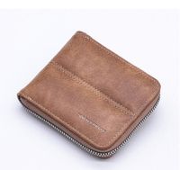 Men's Solid Color Pu Leather Zipper Wallets sku image 3