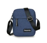 Men's Canvas Solid Color Basic Classic Style Square Zipper Fanny Pack main image 1