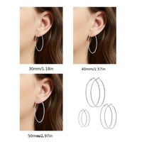 1 Pair Casual Elegant Vacation Solid Color Plating Stainless Steel White Gold Plated Gold Plated Earrings main image 8