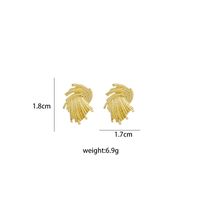 1 Pair Simple Style Irregular Solid Color Alloy Ear Studs main image 2