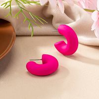 1 Pair Simple Style Commute C Shape Stoving Varnish Plating Alloy Gold Plated Ear Studs main image 6