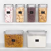 New Products In Stock Pp Material Crisper Sealed Jar Refrigerator Kitchen Food Can Cereals Storage Jar Snack Storage sku image 5