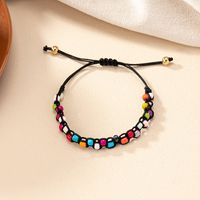 Estilo Ig Retro Viajar Diariamente Ronda Soga Con Cuentas Tejido De Punto Mujeres Pulsera main image 9