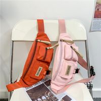Women's Classic Style Solid Color Nylon Waist Bags main image 1