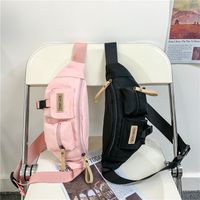 Women's Classic Style Solid Color Nylon Waist Bags main image 2
