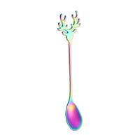 Christmas Cute Solid Color Stainless Steel Spoon 1 Piece sku image 4