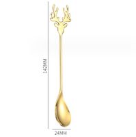 Christmas Cute Solid Color Stainless Steel Spoon 1 Piece sku image 2
