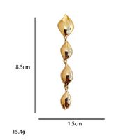 1 Pair Simple Style Leaves Plating Alloy 14k Gold Plated Silver Plated Drop Earrings main image 2