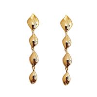 1 Pair Simple Style Leaves Plating Alloy 14k Gold Plated Silver Plated Drop Earrings main image 6