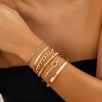 Retro Simple Style Classic Style Solid Color Knot Alloy Copper Aluminum Wholesale Bracelets main image 3