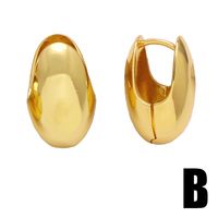 1 Pair Simple Style Round Ball Plating Copper 18k Gold Plated Drop Earrings main image 5
