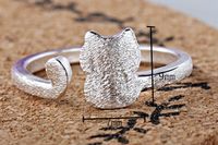 Lady Animal Copper White Gold Plated Open Rings In Bulk main image 2