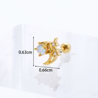 Ear Cartilage Rings & Studs Geometric Copper Plating Artificial Gemstones sku image 2