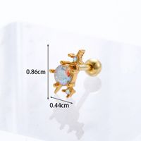 Ear Cartilage Rings & Studs Geometric Copper Plating Artificial Gemstones sku image 9