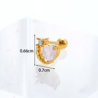 Ear Cartilage Rings & Studs Geometric Copper Plating Artificial Gemstones sku image 4