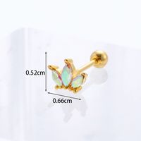 Ear Cartilage Rings & Studs Geometric Copper Plating Artificial Gemstones sku image 9