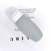 Casual Vacation Solid Color Silica Gel Portable Storage Bottle sku image 3