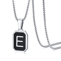 Simple Style Letter 304 Stainless Steel Epoxy Men's sku image 5