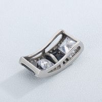 1 Piece Stainless Steel Zircon 18K Gold Plated Square main image 3